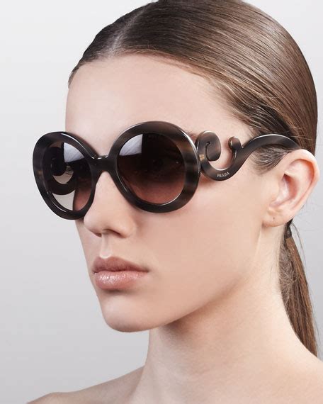 prada baroque sunglasses brown or black|Prada baroque sunglasses knockoff.